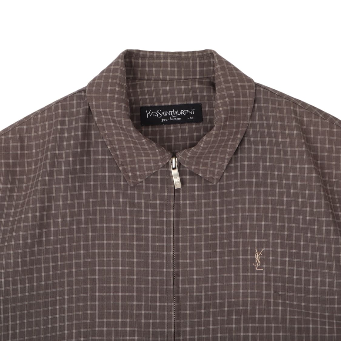 입생로랑 뿌르 옴므 체크 블루종 자켓 상품이미지2