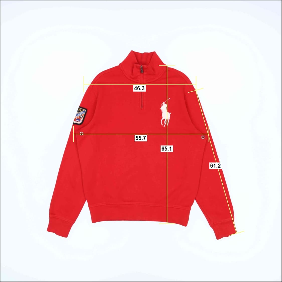 [M] 폴로 랄프로렌 스키팀 빅포니 하프집업 맨투맨 N7062 상품이미지6