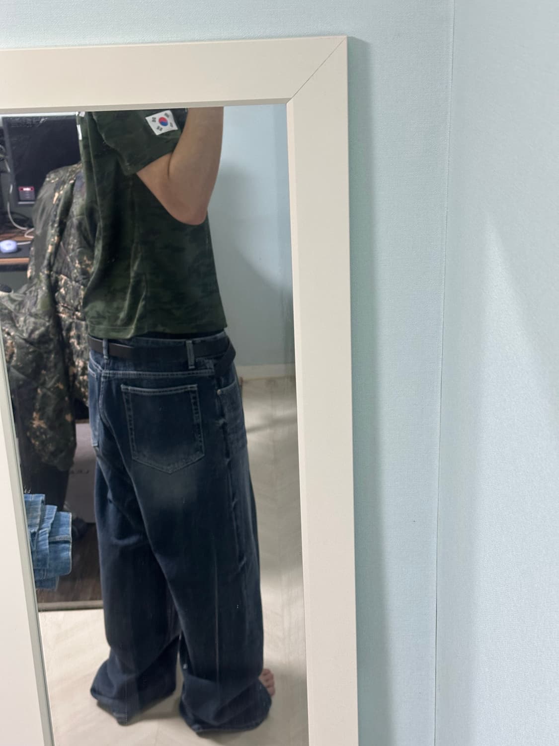 오더아카이브 와이드 데님팬츠(xl) 상품이미지3