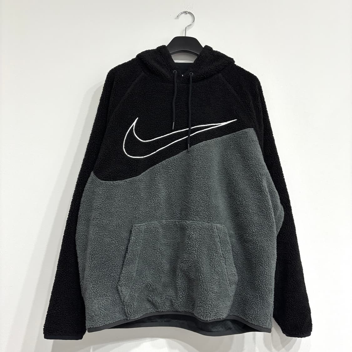 나이키 빅 스우시 뽀글이 후리스 후드티 상품이미지1