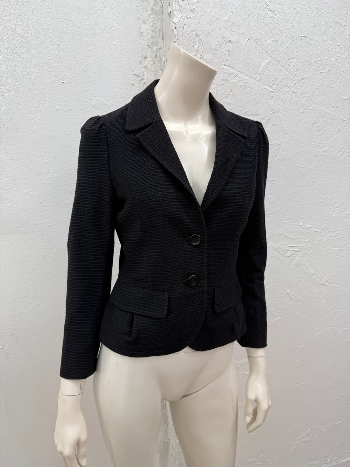 빈티지 KUMIKYOKU 블랙 싱글 자켓 상품이미지5