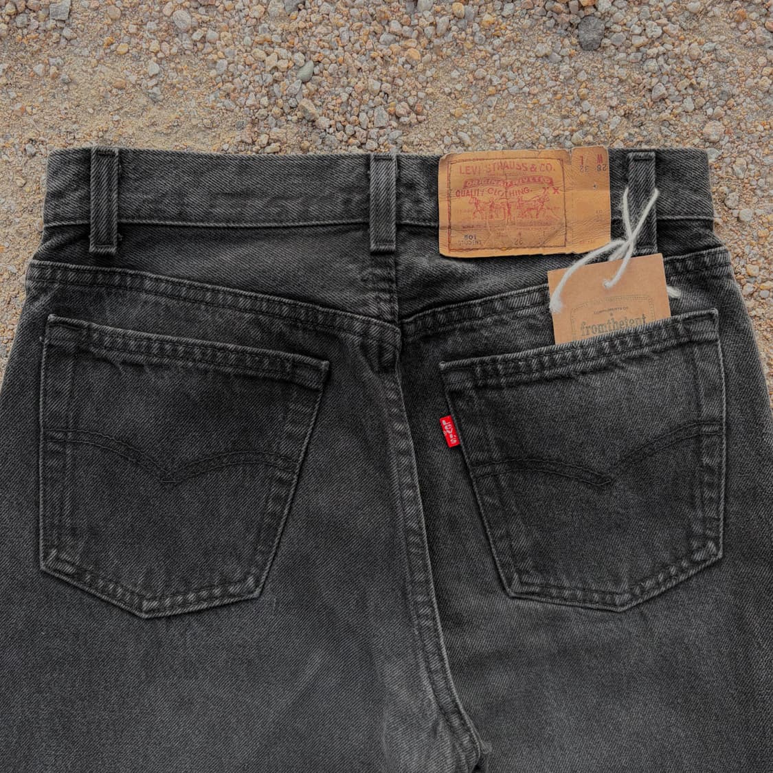 90s 리바이스 501 스튜던트 블랙진 made in USA (28)  상품이미지3