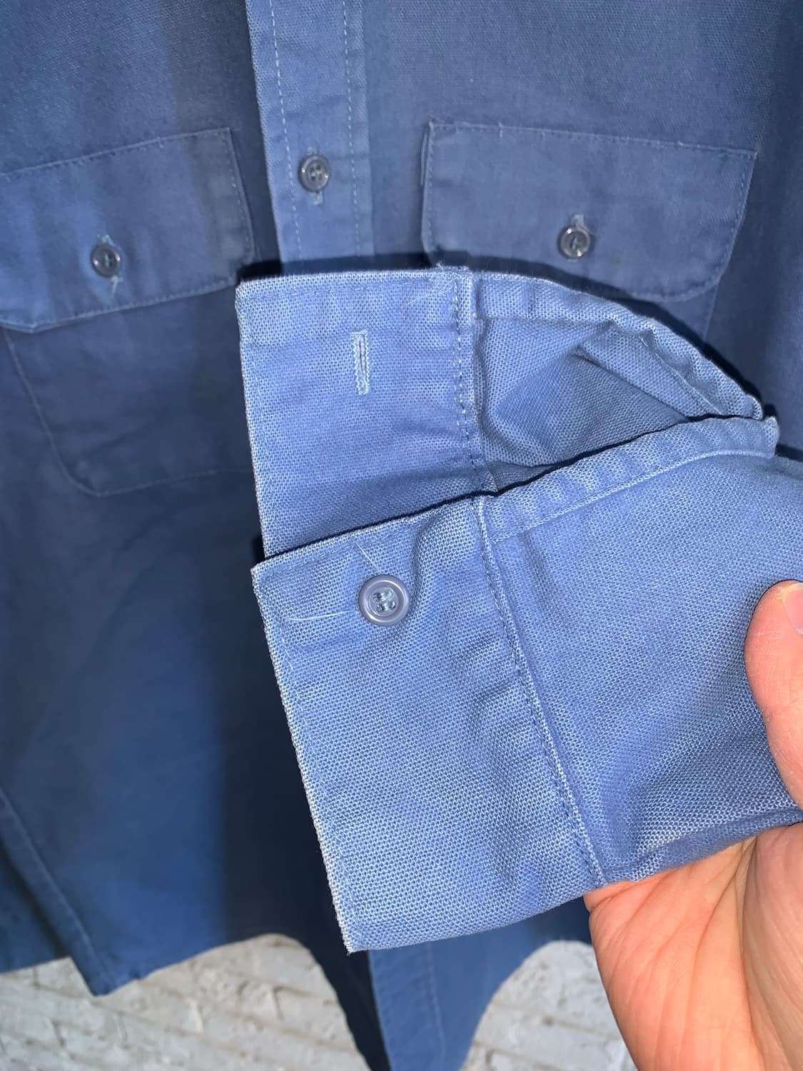 90년대 파이브 브라더 몰스킨 워크 셔츠  상품이미지5