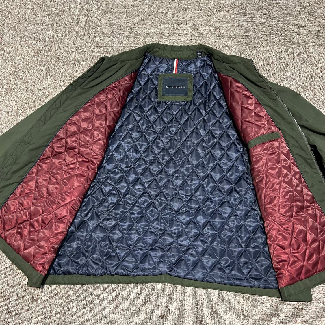 XXXL) 타미힐피거 올리브 안감퀄팅 자켓 빅사이즈 상품이미지5