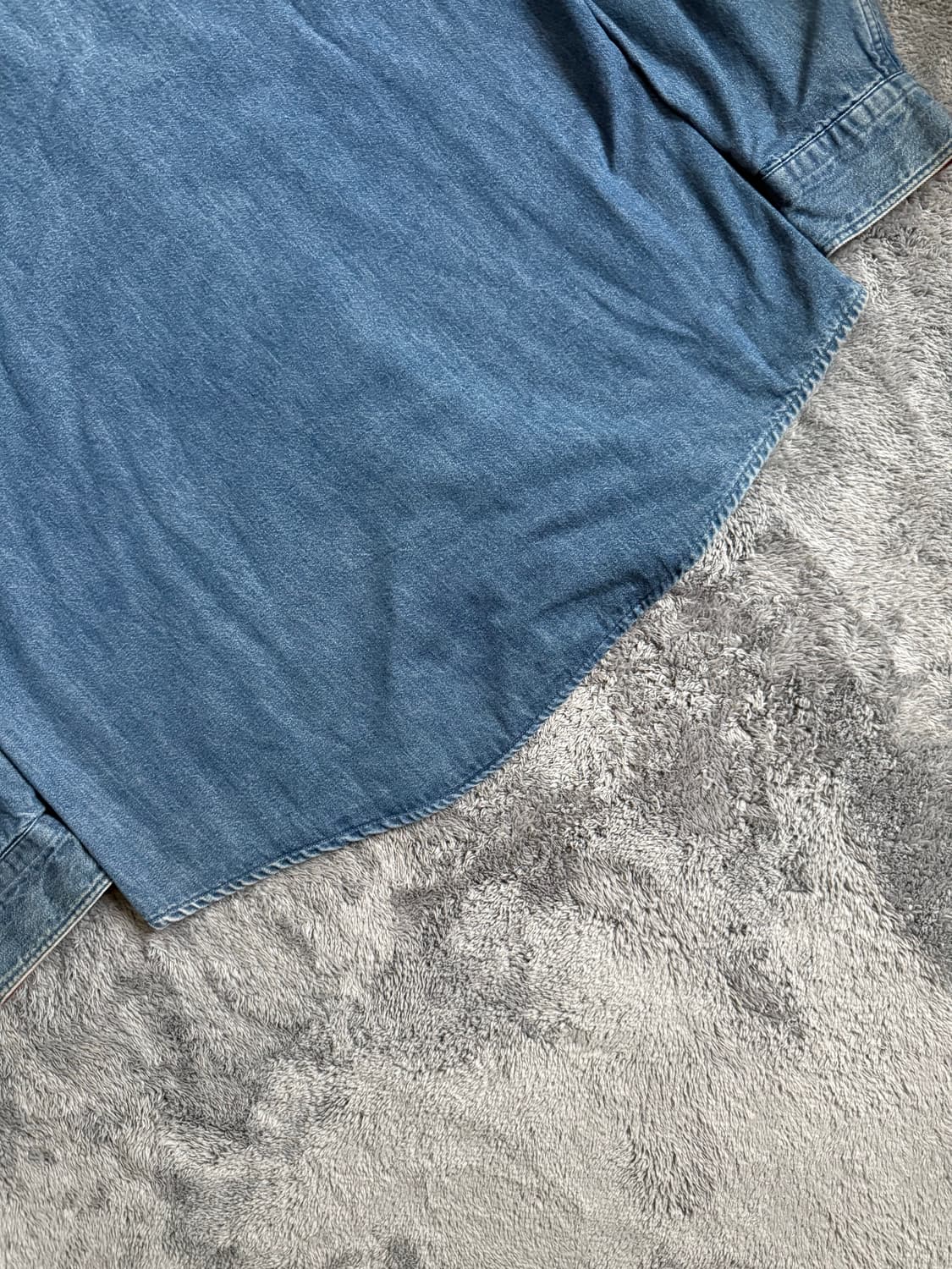 90s USA 엘엘빈 데님 셔츠 자켓 청자켓 청셔츠 M 상품이미지8