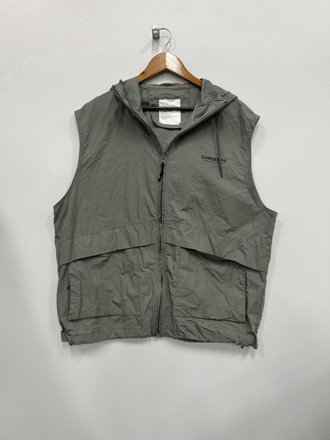 Code:graphy 그레이 민소매 바람막이  상품이미지1