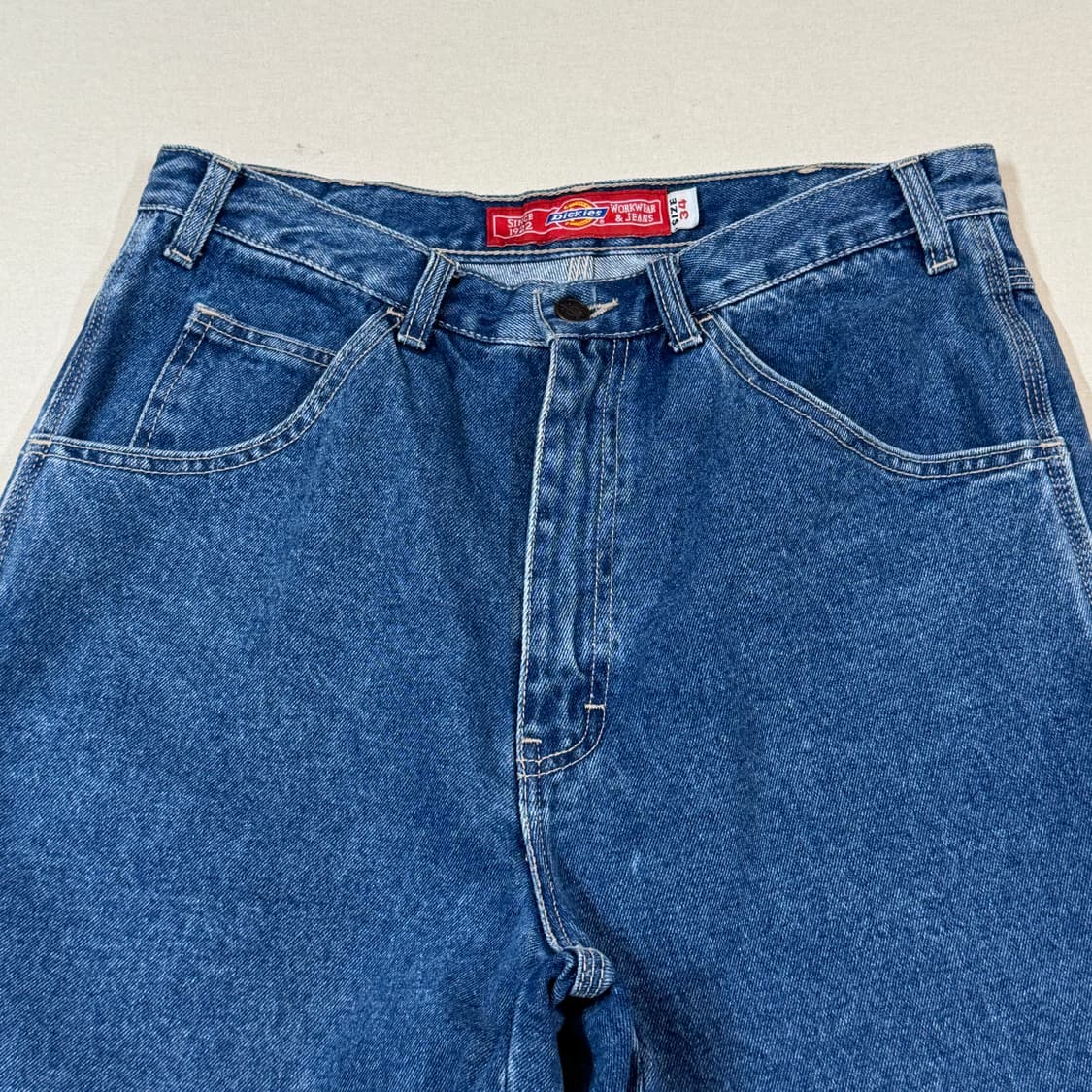 34inch) 디키즈 청 데님 카펜터 워크팬츠 반바지 상품이미지5