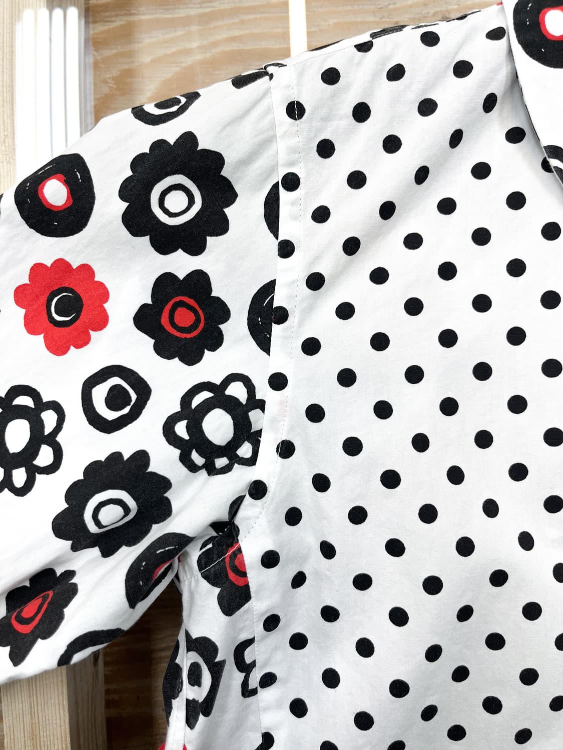 블랙 꼼데가르송 Ad.2013 도트 플로럴 셔츠 상품이미지8