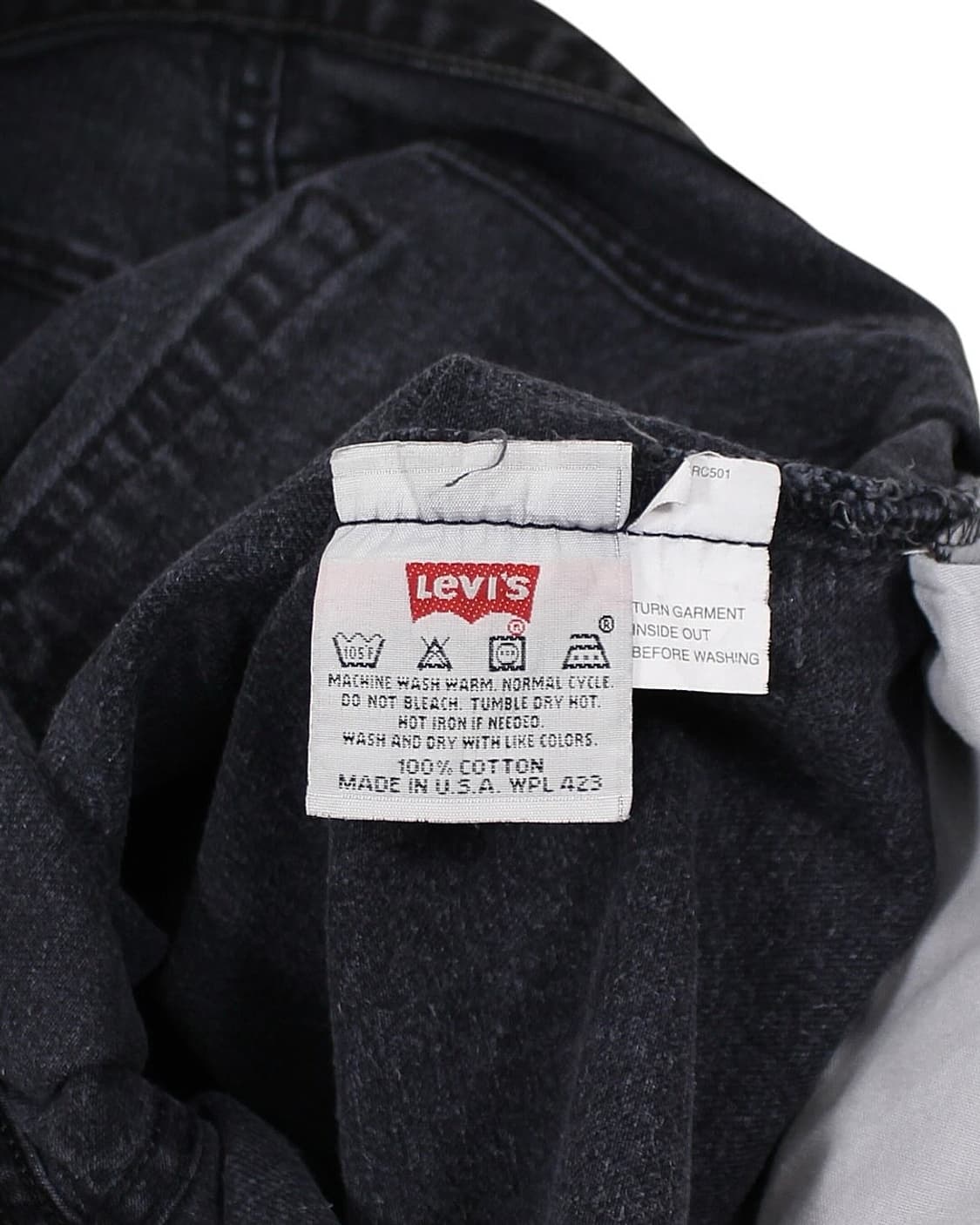 1997 USA 리바이스 501-0660 블랙 데님 팬츠 빈티지 미국제 상품이미지4