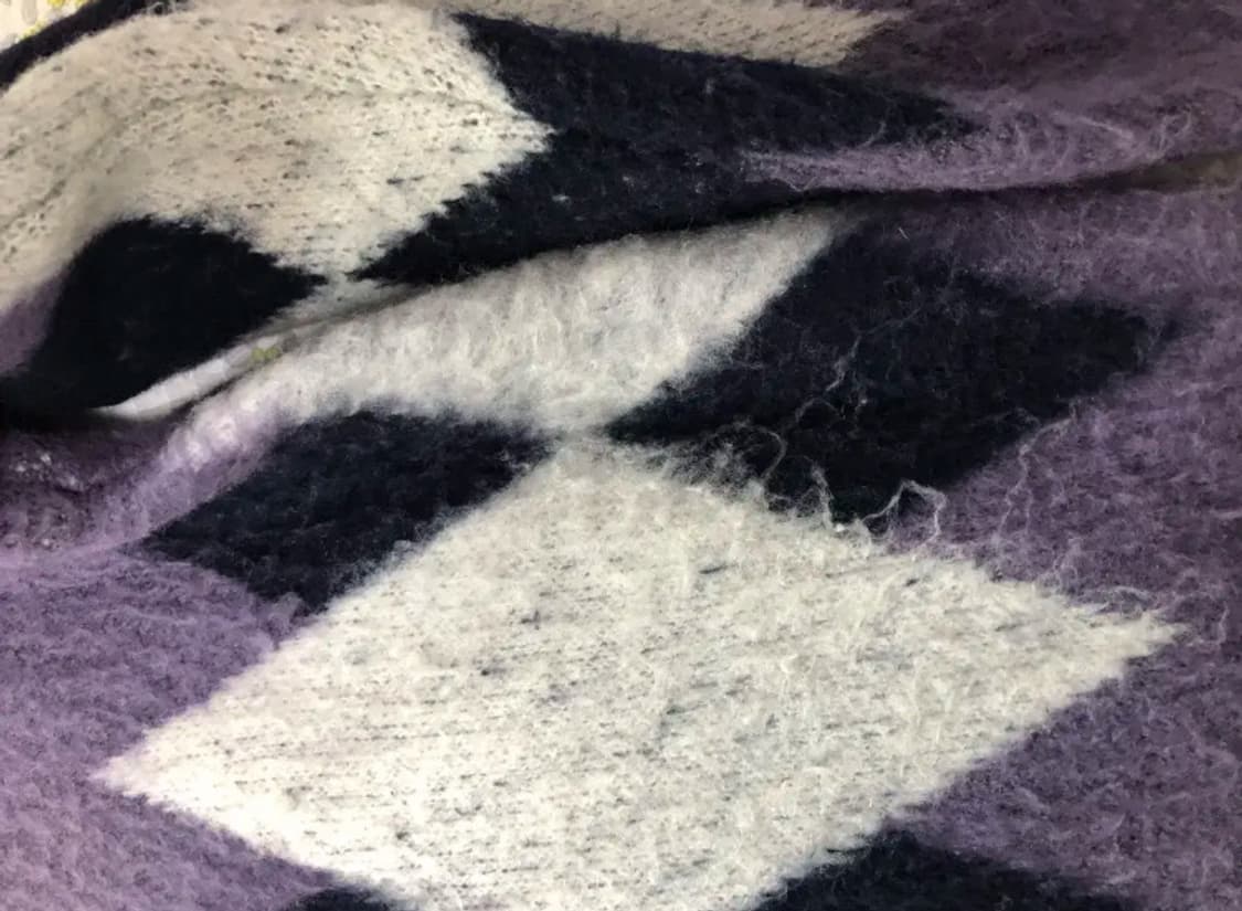 세인트페인 퍼플 아가일 니트 상품이미지4