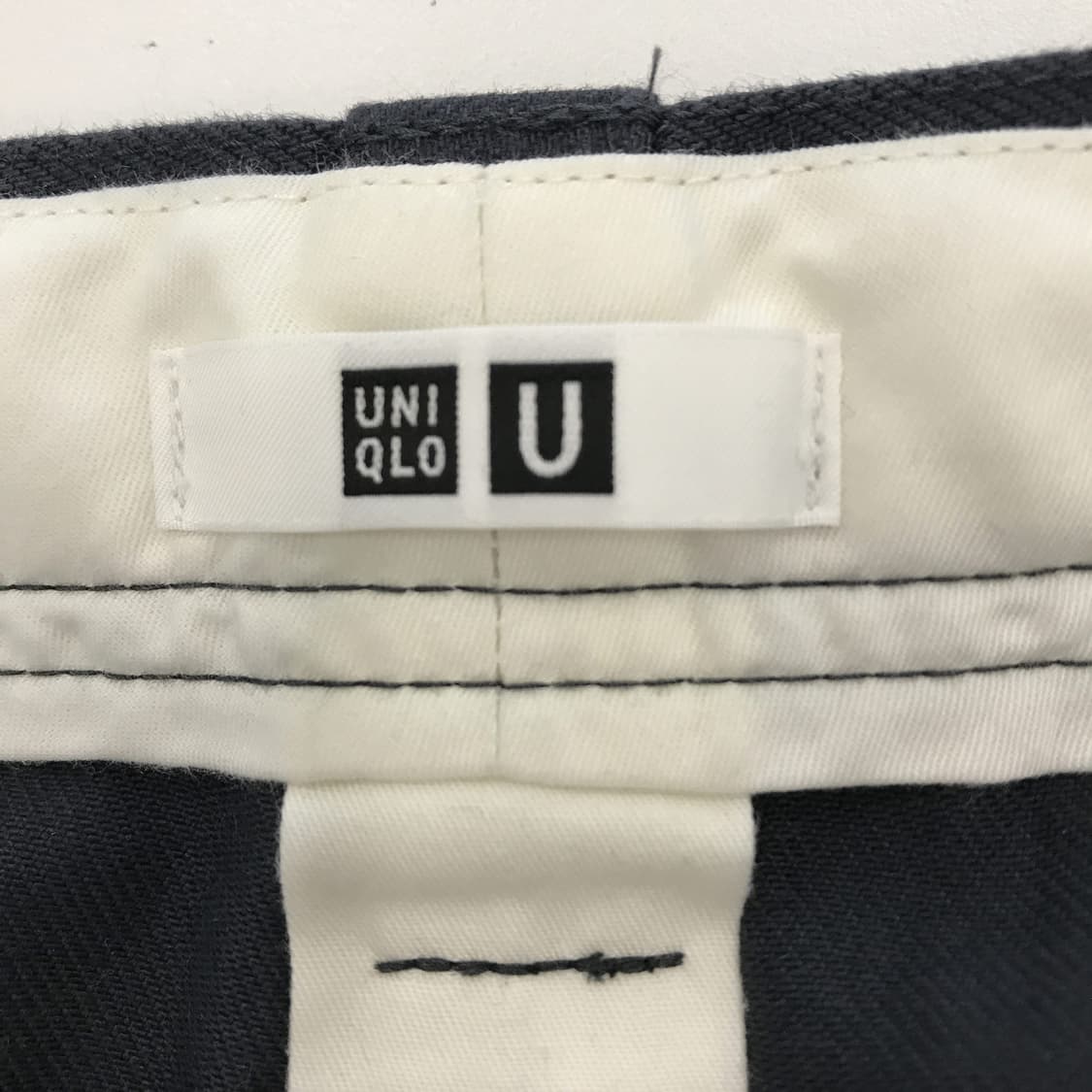 유니클로U 와이드핏 치노팬츠 네이비 [79] 상품이미지4