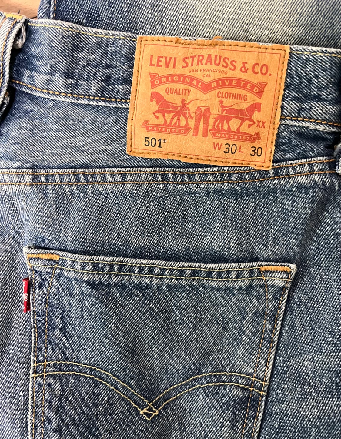 리바이스 501 데님팬츠 W30 L30 상품이미지3