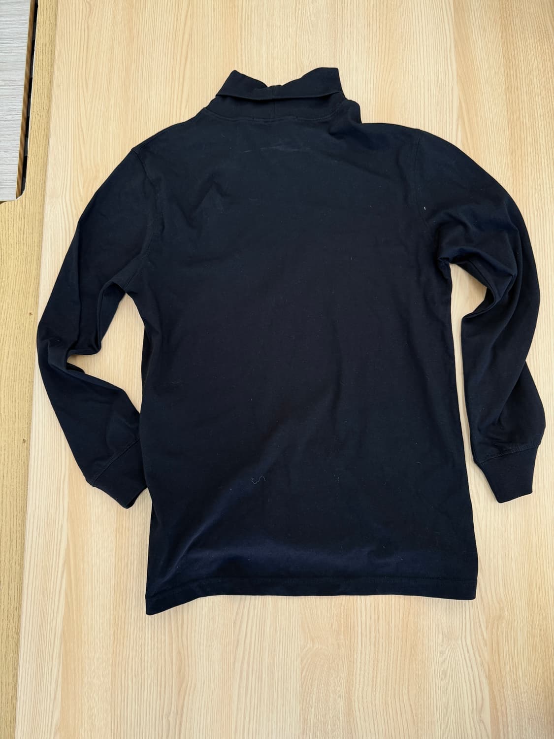 032c 블랙 터틀넥 긴팔티 상품이미지3
