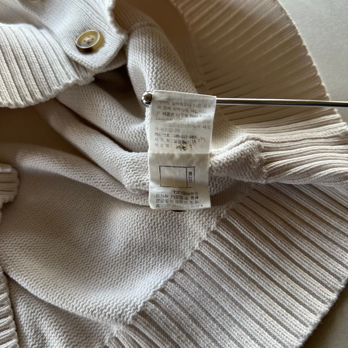 [L]폴로 랄프로렌 브이넥 코튼 니트 가디건 상품이미지7