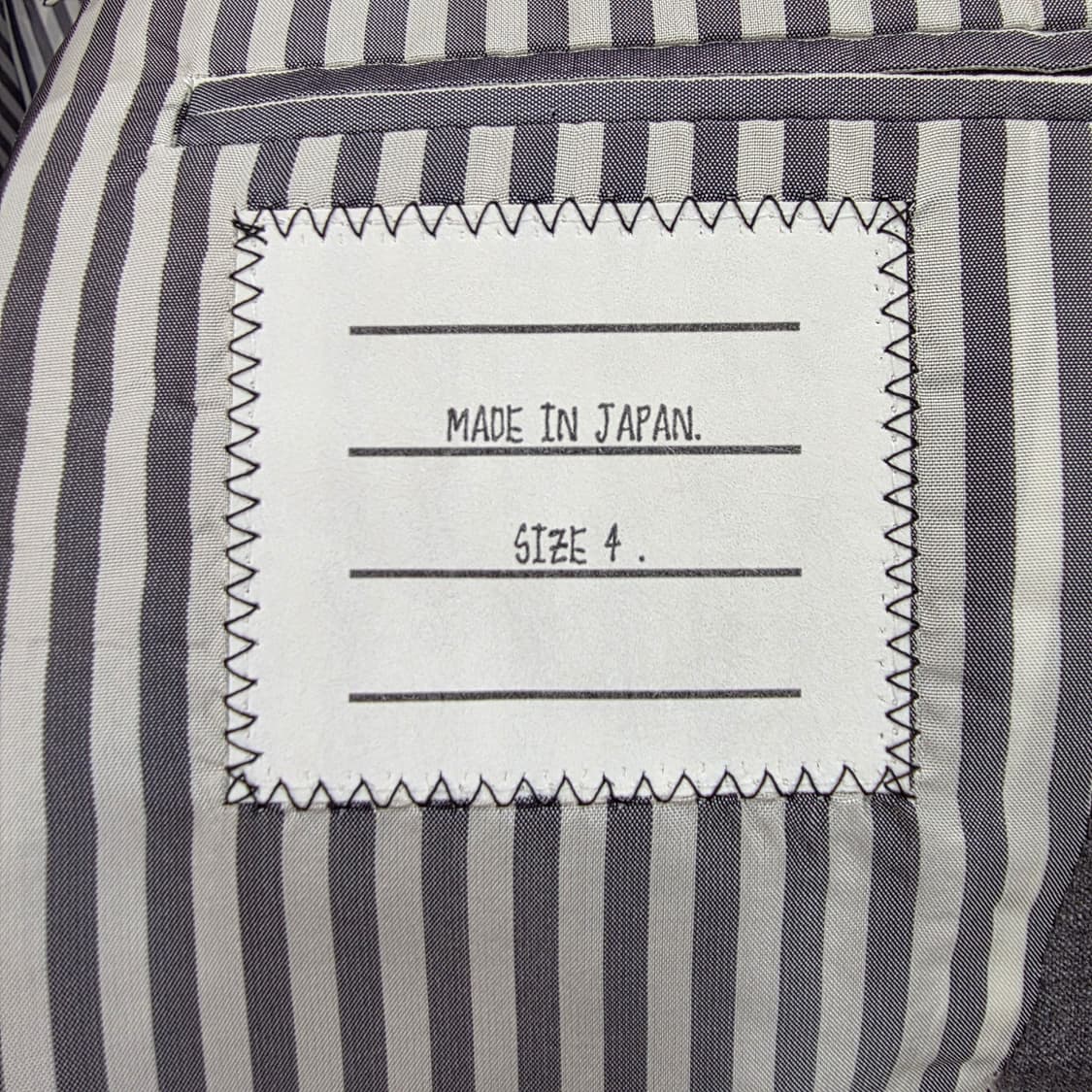 [S+급/4] 톰브라운 울 트윌 클래식 수트 정장 그레이 상품이미지7