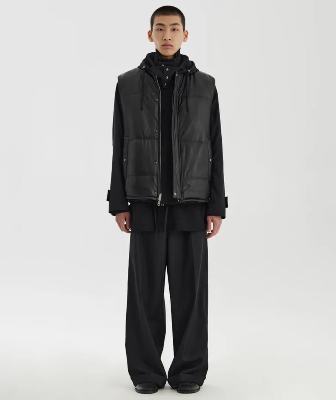 [M] 유스 리버서블 베스트 블랙 상품이미지3