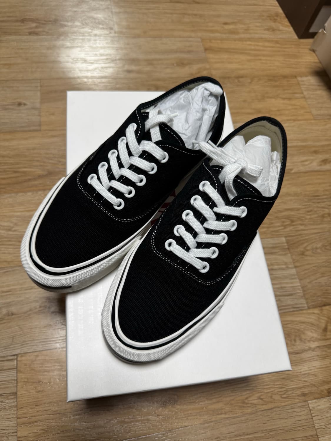 (39)카미야 하크 벌커나이즈 스니커즈 블랙 상품이미지2