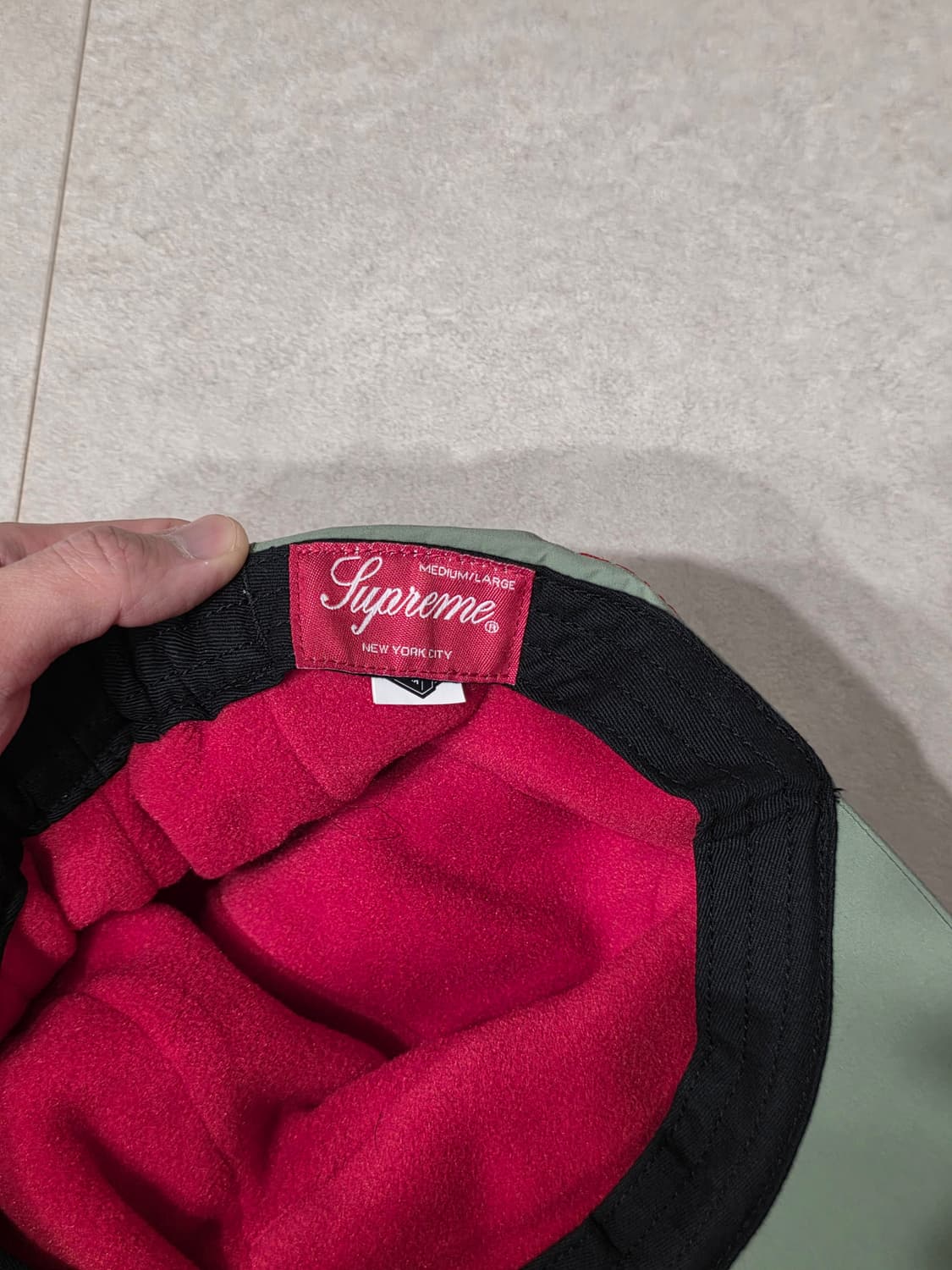 슈프림 고어텍스 폴라텍 롱 빌 캠프캡 라이트 올리브 L/Xl 상품이미지4