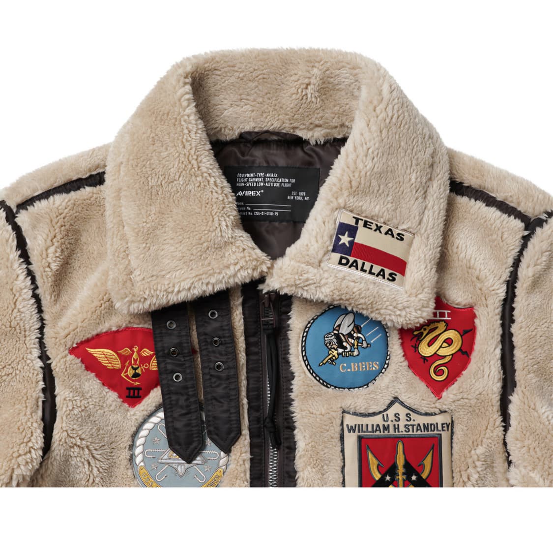 아비렉스 레트로 보아 B-3 베이지 새상품 상품이미지2