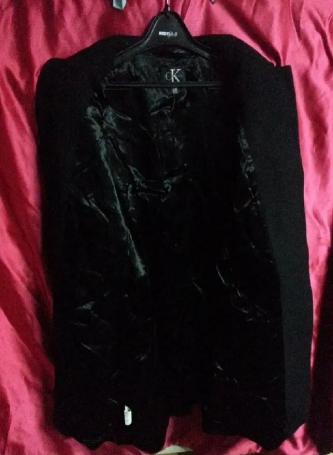 CK 캘빈클라인 울 모직 코트 블랙 95 상품이미지3
