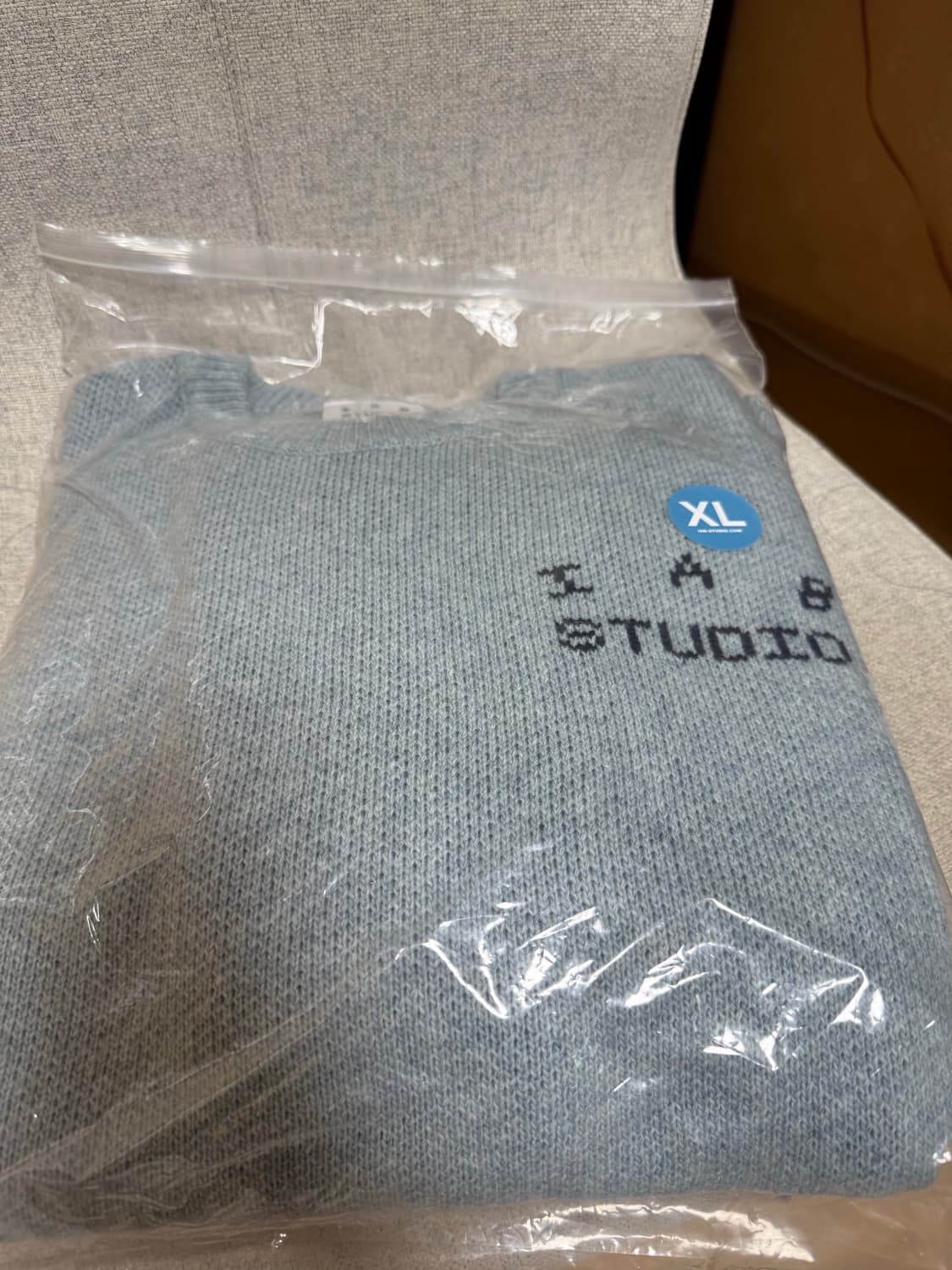 IAB STUDIO 니트 스틸블루 XL (새상품) 상품이미지1