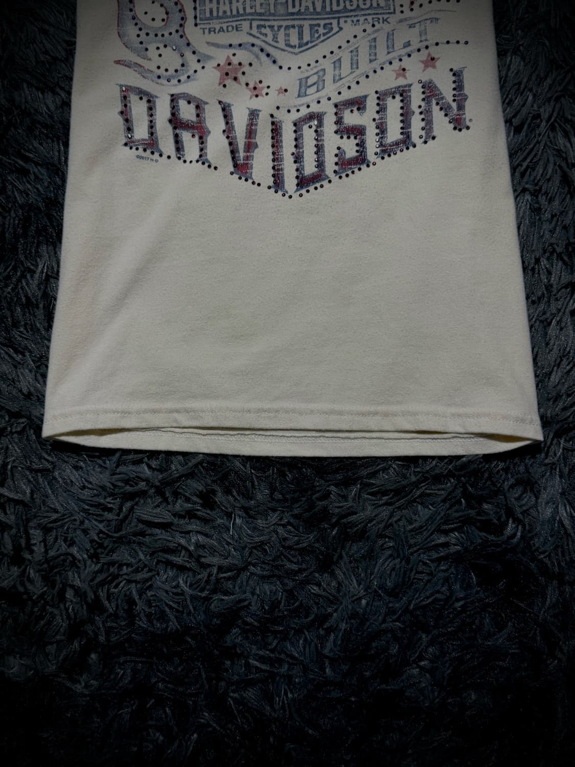 HARLEY DAVIDSON 라인스톤 로고 그래픽 반팔 티셔츠 상품이미지4