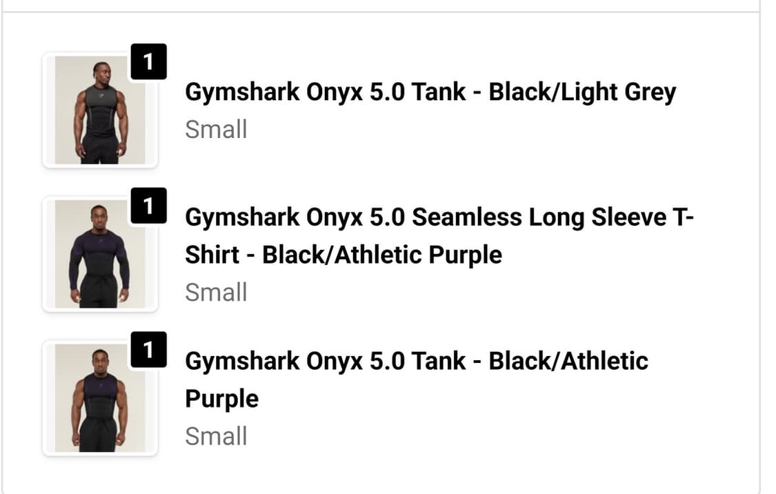 짐샤크 오닉스 s사이즈 퍼플,그레이 상품이미지1