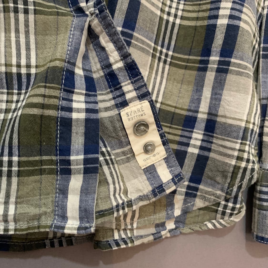 L 시리즈 컴포트 린넨 혼방 체크 셔츠 남방 상품이미지3