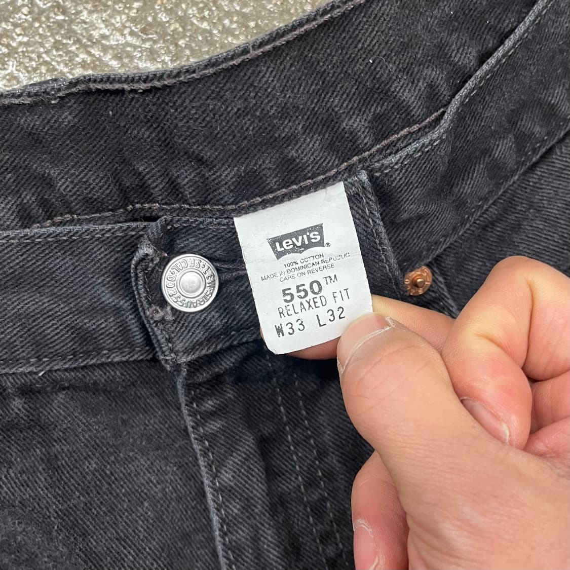 00s 리바이스550 블랙진 (31“) 상품이미지5