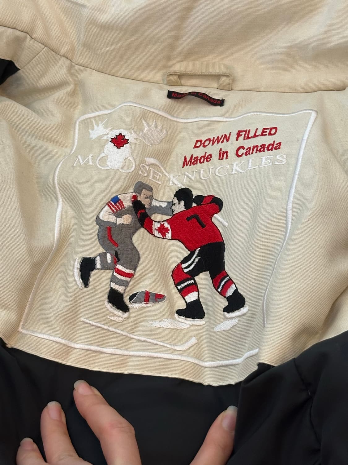 무스너클 스틸링 패딩 XS 크림화이트 상품이미지6