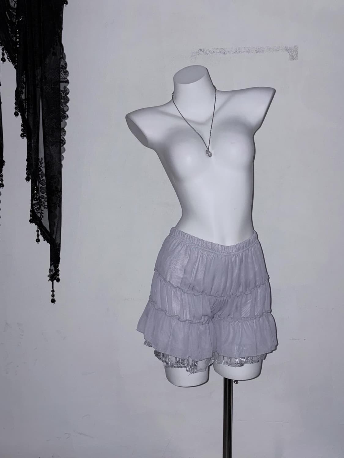 퍼플&그레이 몽환적인 페어리 코디세트 (프릴 레이스 뮤트 공겜여주) 상품이미지9