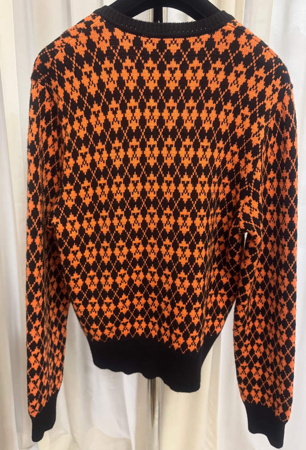 AMI 아미 아가일 니트 (블랙/오렌지) 상품이미지6