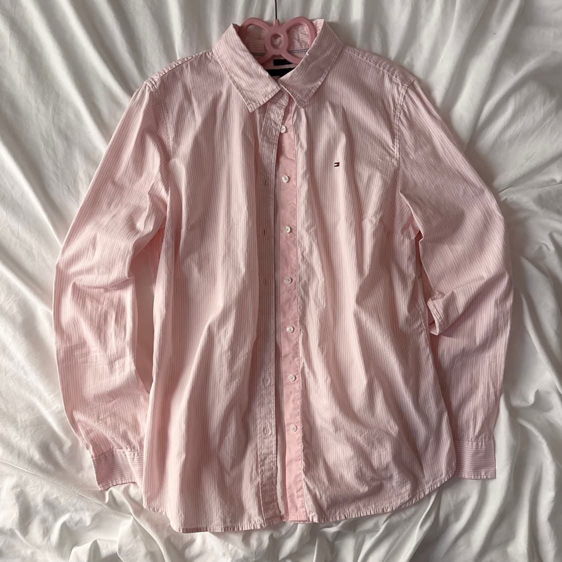 타미 핑크 스트라이프 셔츠 상품이미지1