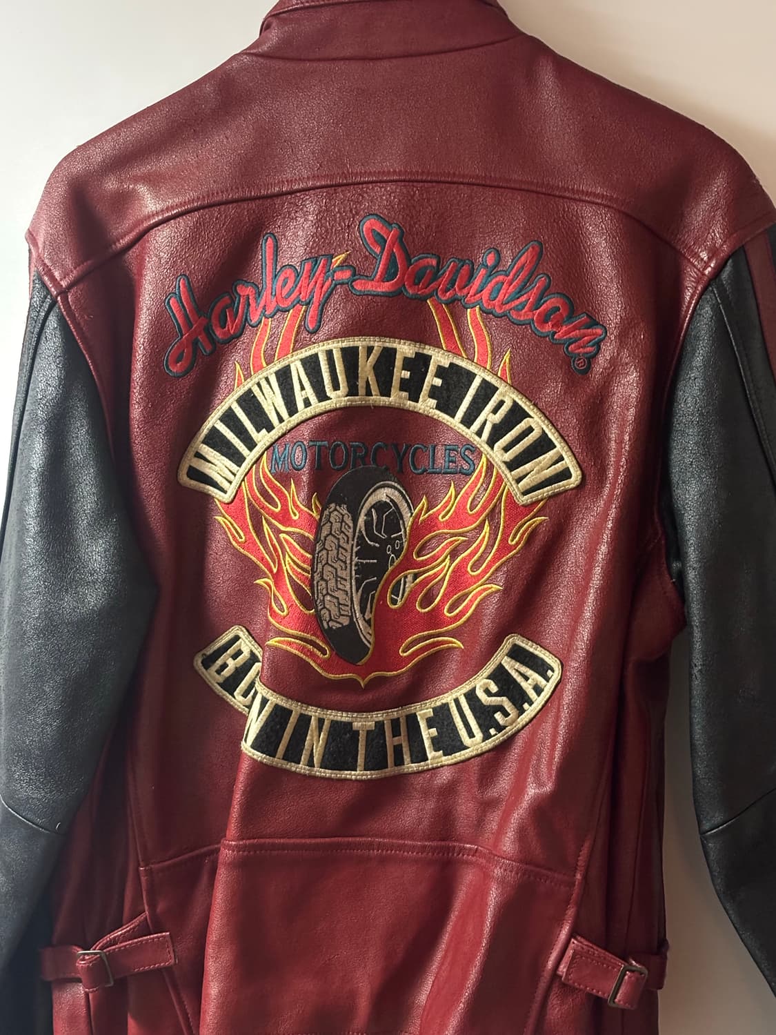 할리 하이넥 소가죽 상품이미지2