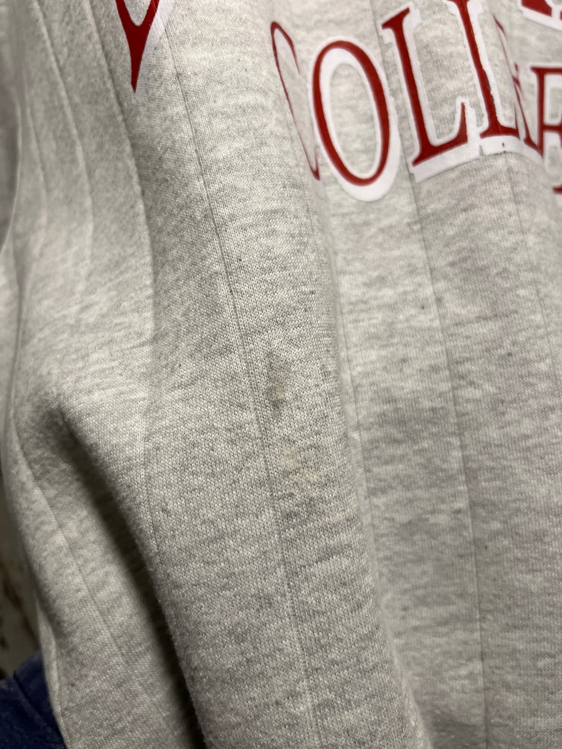 [XL]90's 저지스 USA Made DELAWARE 칼리지 스웻셔츠 상품이미지4