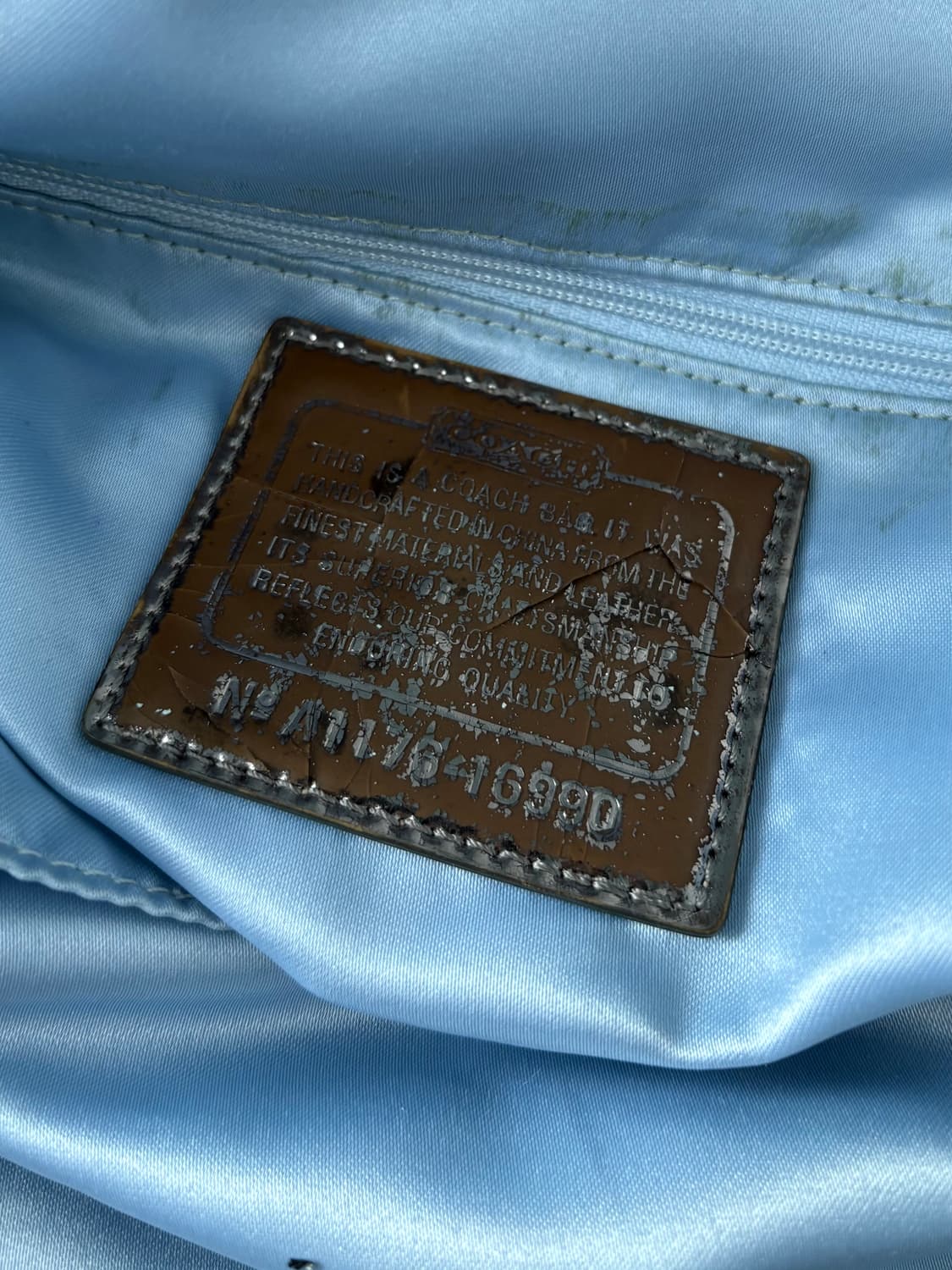 Coach denim silver shoulder bag 상품이미지6