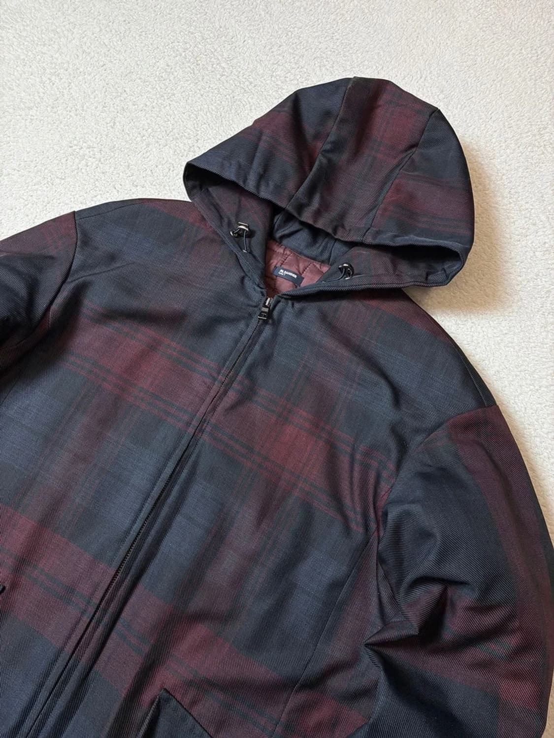 질샌더 JIL SANDER 타탄 트윌 후디 파카 PN7330 상품이미지2