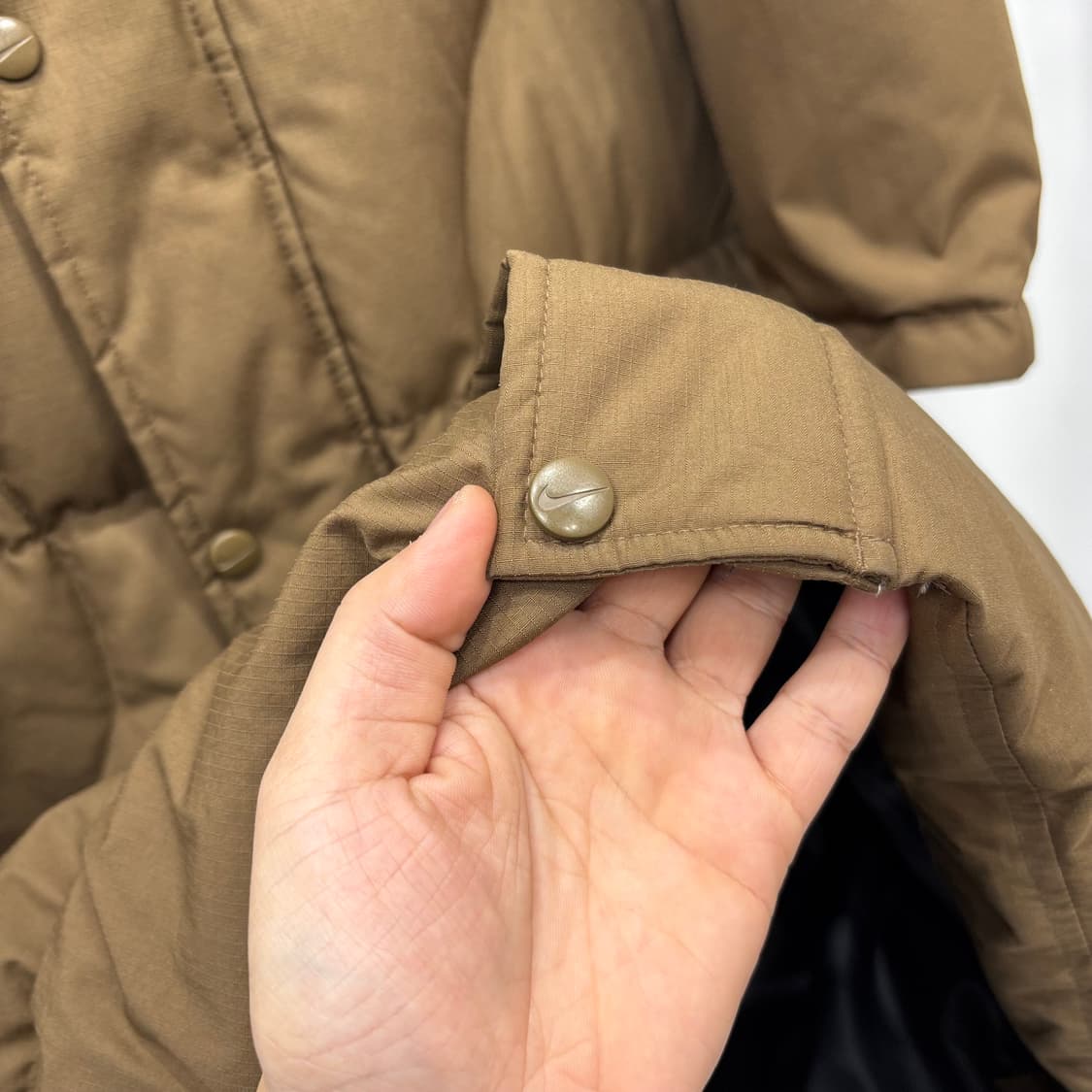 나이키 브라운 스우시 오리털 롱패딩 상품이미지4