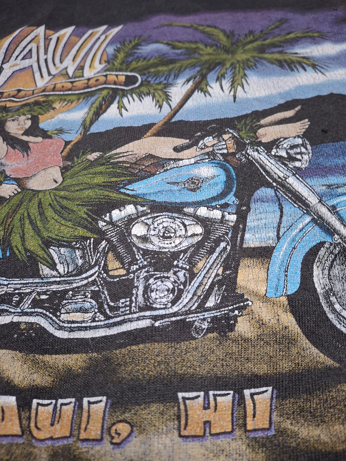 00s 마우이 할리데이비슨 플레임 후드집업 상품이미지6