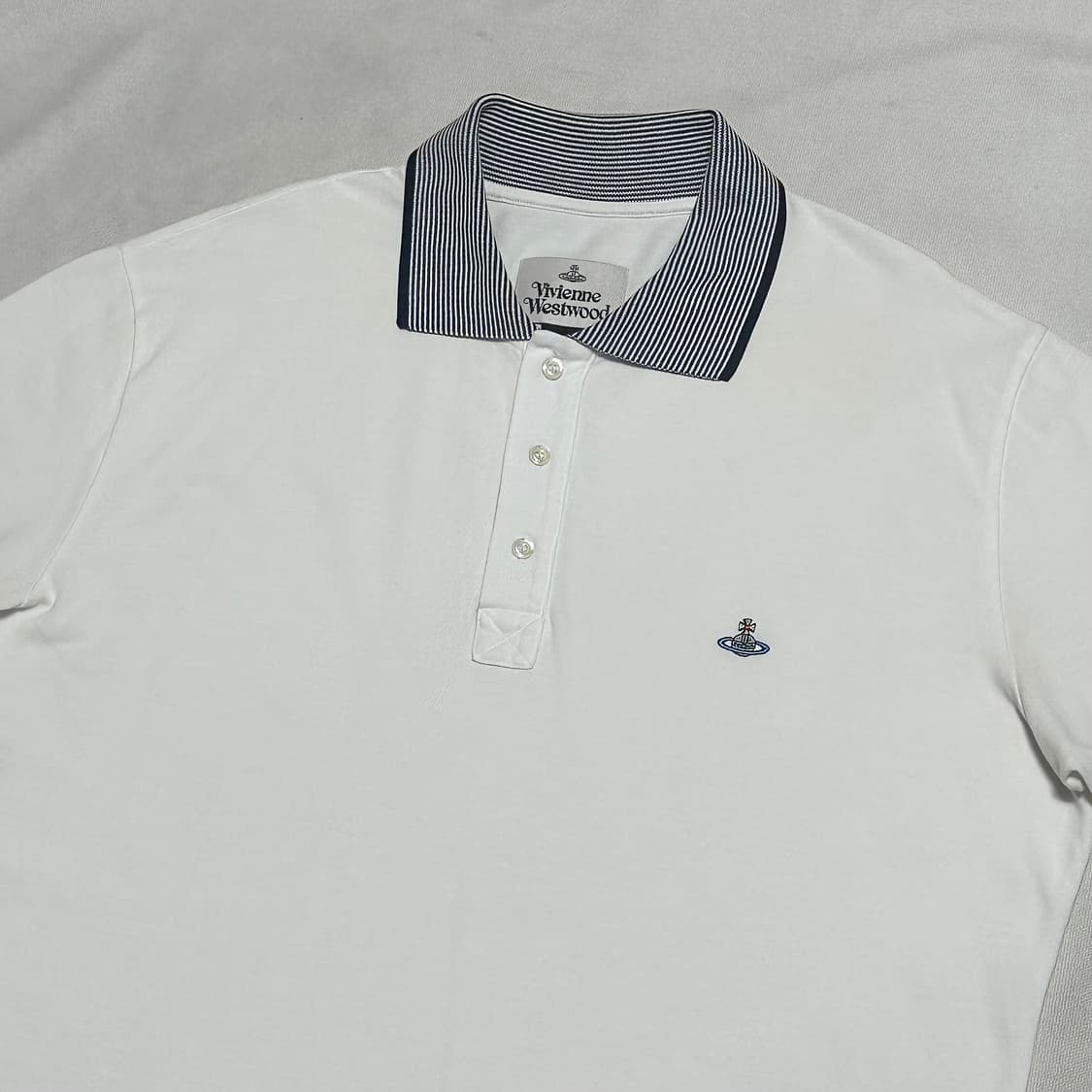 2XL 비비안웨스트우드 카라 스트라이프 반팔티 상품이미지1