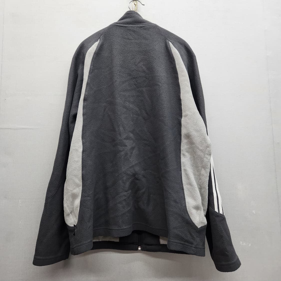 아디다스 로고 삼선 플리스 자켓 M(L) 상품이미지4