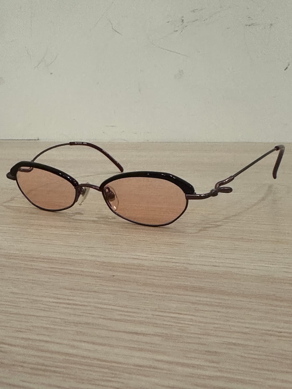 요지야마모토 62-00202 반무테 선글라스 버건디 레드 빈티지 상품이미지3