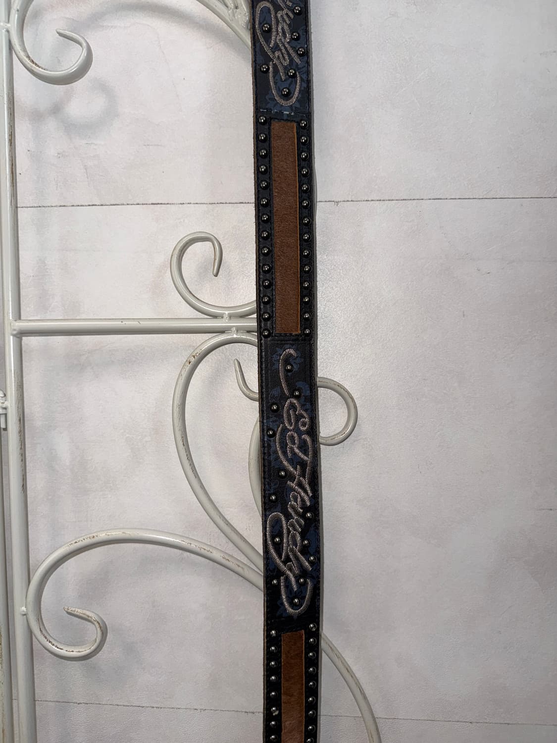 Ed Hardy oriental flower calf fur belt 상품이미지7