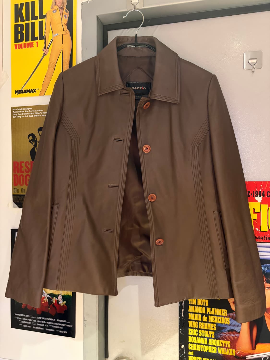 Razzio 양가죽 레더 셔츠자켓 상품이미지5