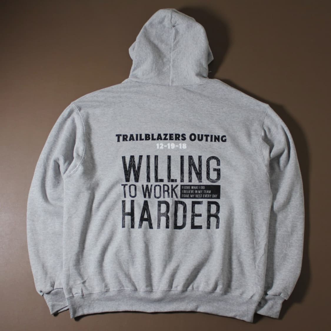 Champion 챔피온 프린팅 그레이 기모 후드티 상품이미지2