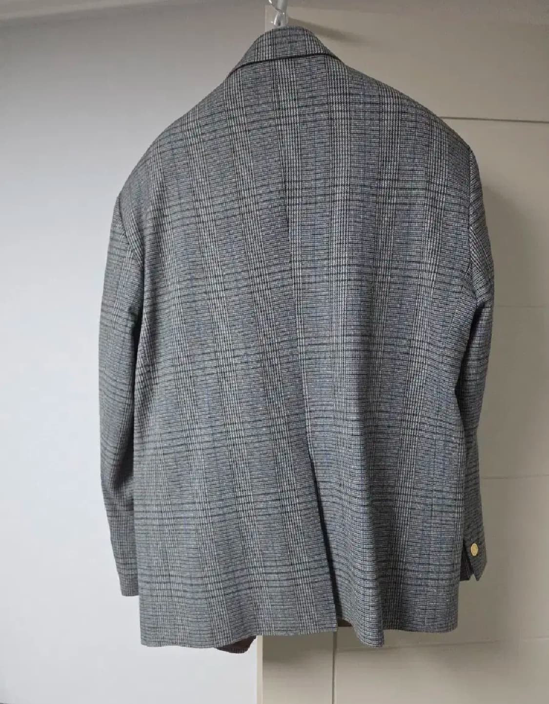 비욘드클로젯 노맨틱 파리지앵 체크 울 자켓 그레이 L 새상품 상품이미지2