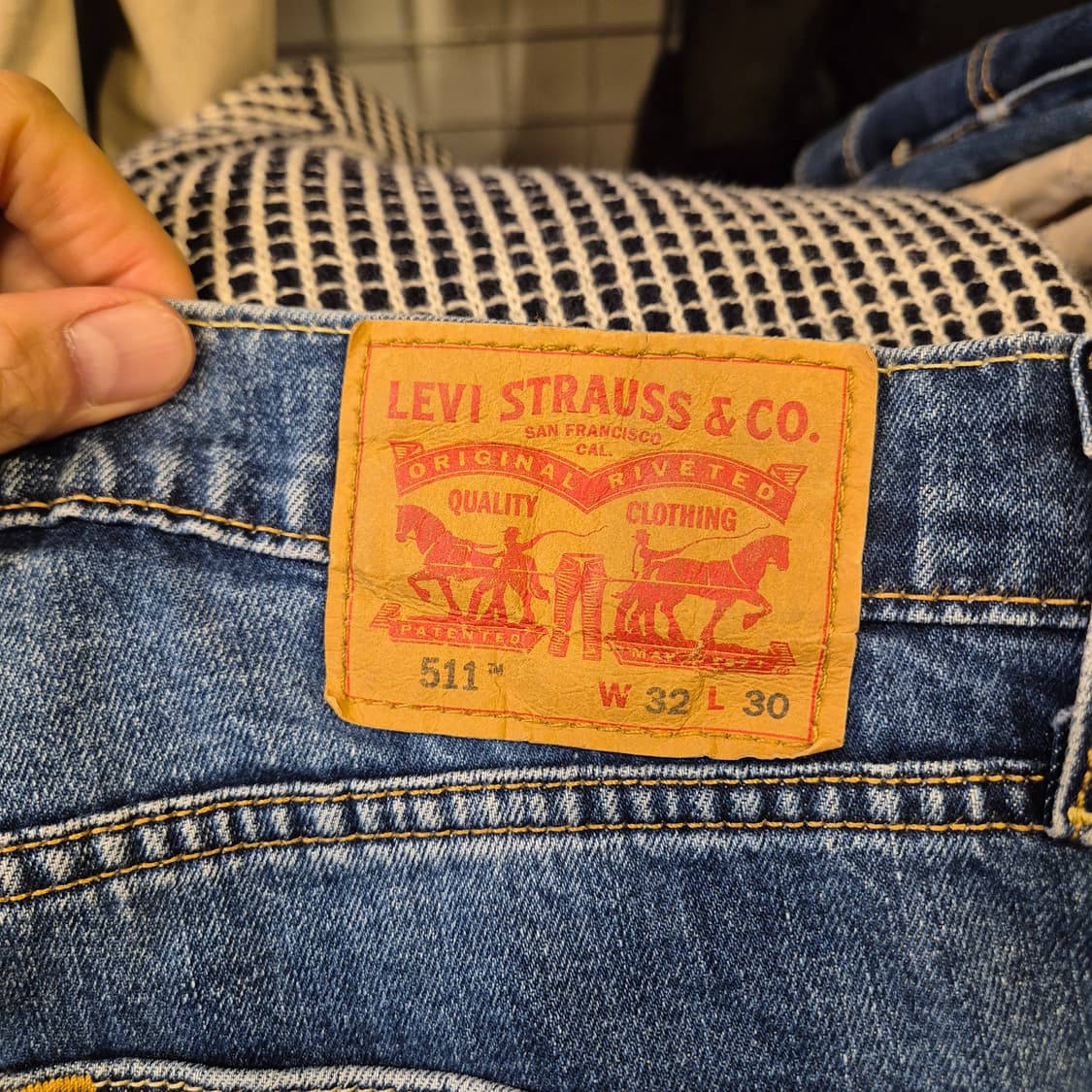 32인치 리바이스 511 워싱청바지  상품이미지3