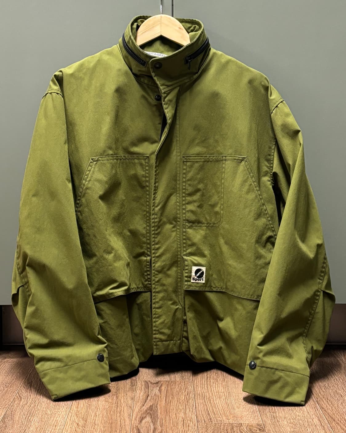 헤리티지플로스 나일론 헌팅자켓 올리브 상품이미지1