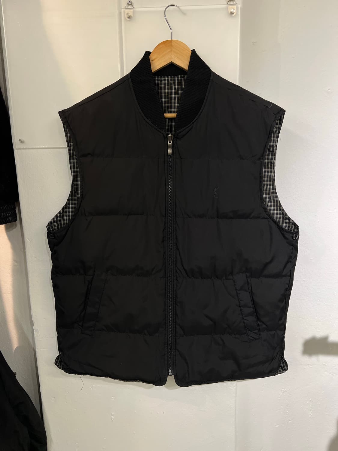 90-00s YSL 입생로랑 리버시블 패딩 조끼 상품이미지4