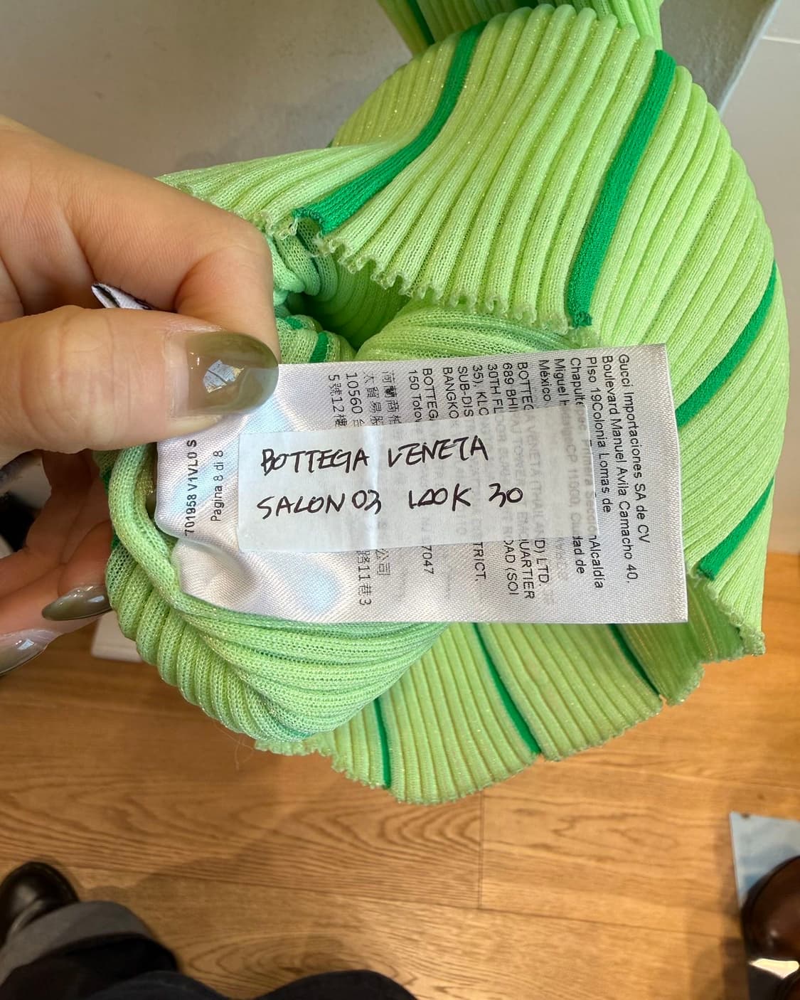 보테가 베네타 그린 링컬 드레스  상품이미지10